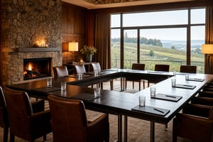 Austrian Seminar Room with Vineyard Views